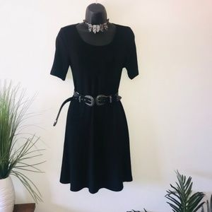 Forever 21 Black Knit Swing Dress